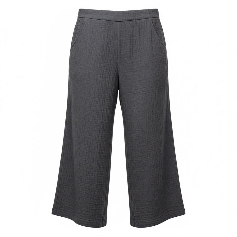 Known Supply Women's 100% Organic Cotton Gray Pull On Sterling Pants - Large‎